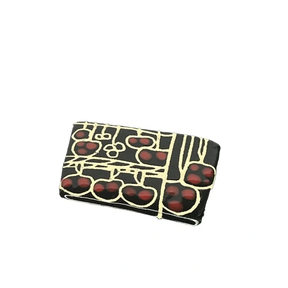 Handmade Glazed Ceramic Pin
